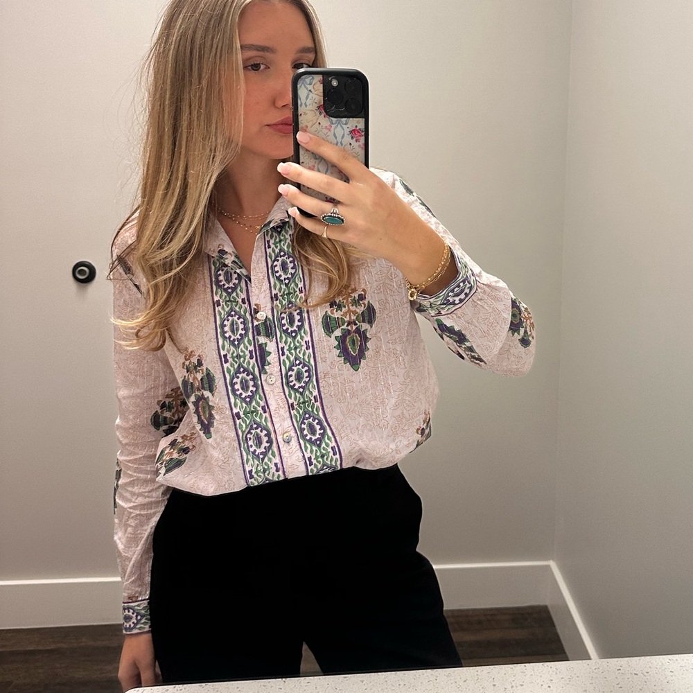 Alix Of Bohemia Floral Pattern Shirt